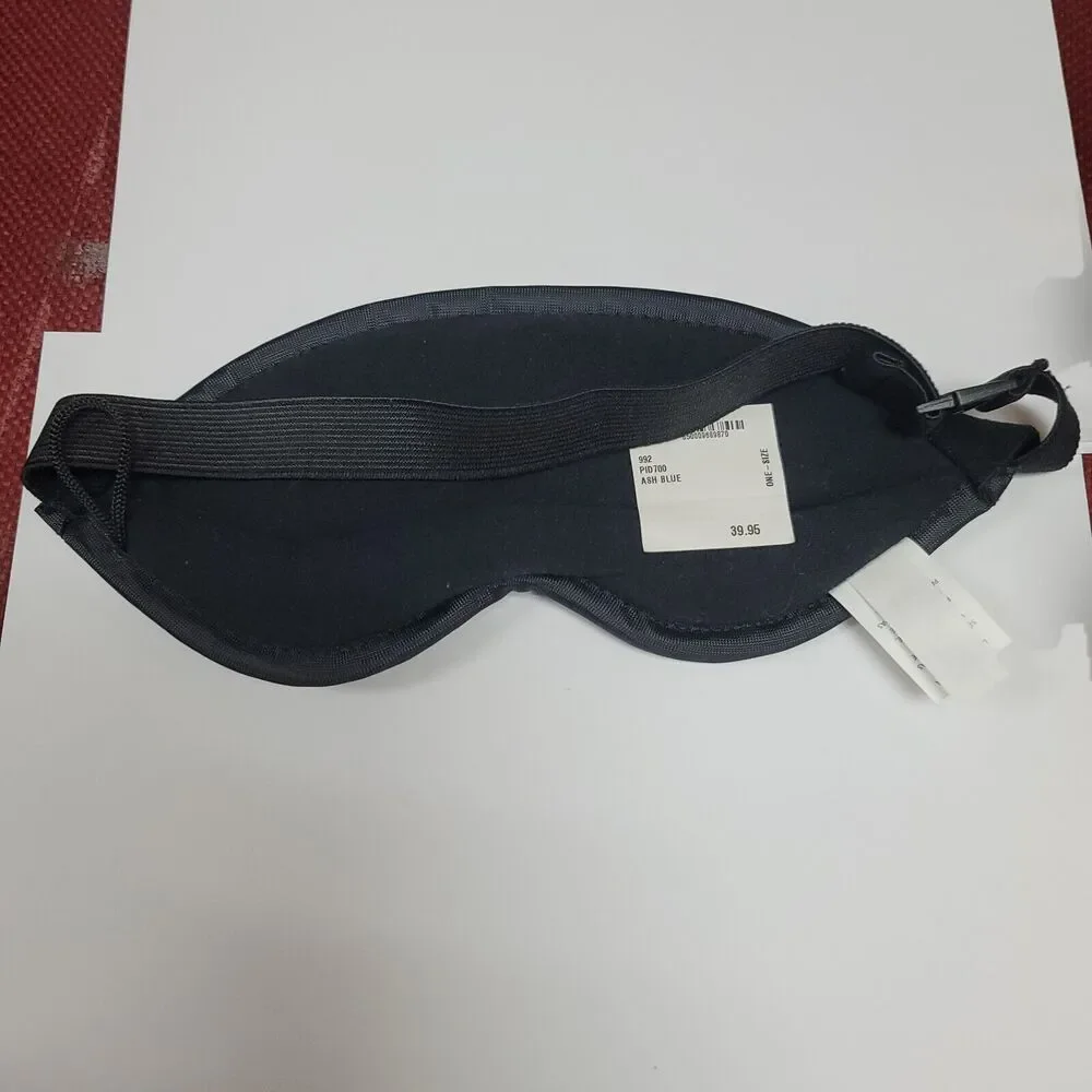 Nordstrom Eye MASK nEW Adjustable puffy Hand wash blue Travel Soft